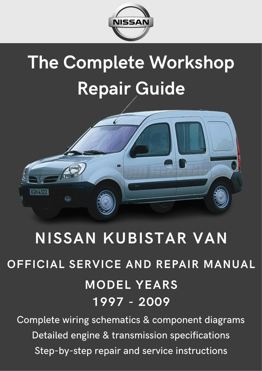 Nissan Kubistar Van 1997 - 2009 Workshop Manual